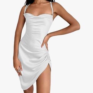 Gorgeous White Satin Dress